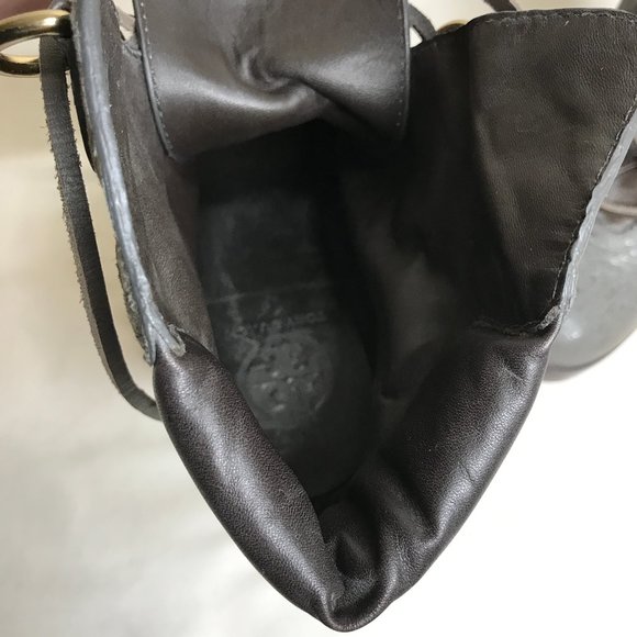 Tory Burch Lawson Platform Stiletto Crackle Suede Lace Up Tie Ankle Boot Sz 8 - Picture 14 of 16